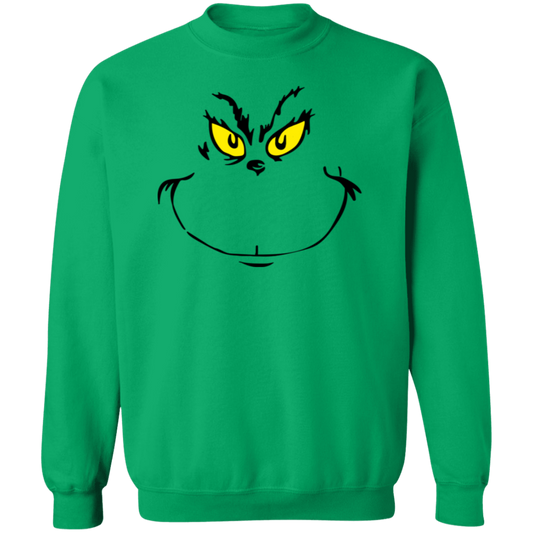Grinch Christmas | Crewneck Pullover Sweatshirt | Ugly | Funny