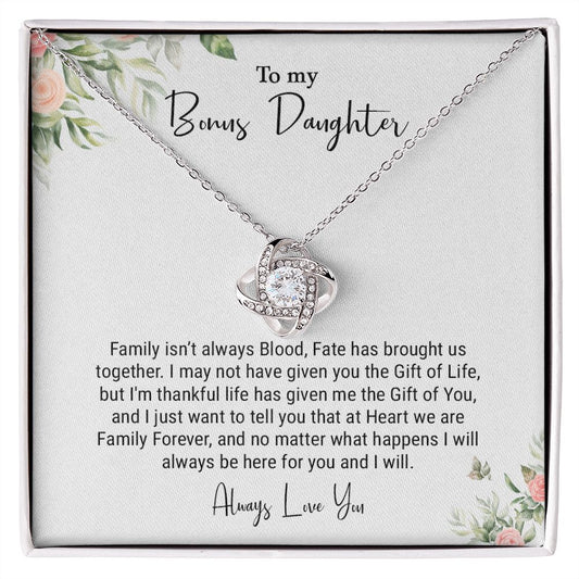 My Bonus Daughter| Gift Of You - Love Knot Necklace